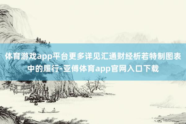 体育游戏app平台更多详见汇通财经析若特制图表中的履行-亚傅体育app官网入口下载